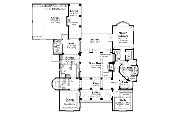 Floor Plan - Main Floor for Country House Plan #930-335 - 5 bed, 3.5 bath