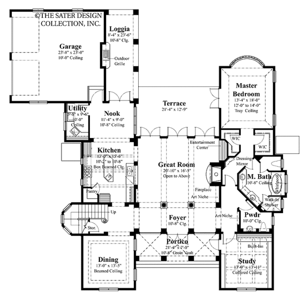 House Design - Country Floor Plan - Main Floor Plan #930-335