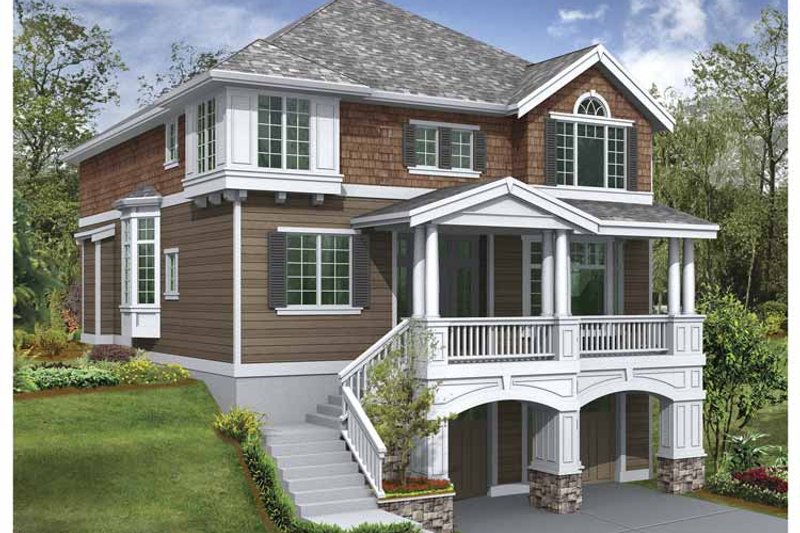 Dream House Plan - Exterior - Front Elevation 3 for Craftsman House Plan #132-383 - 3 bed, 2.5 bath