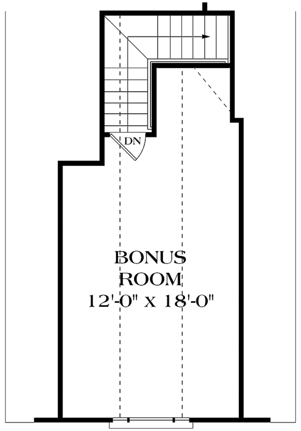 House Plan Design - Ranch Floor Plan - Upper Floor Plan #453-386