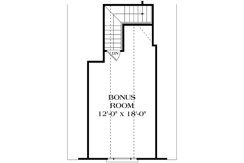 Home Plan - Floor Plan - Upper Floor for Ranch House Plan #453-386 - 2 bed, 2 bath