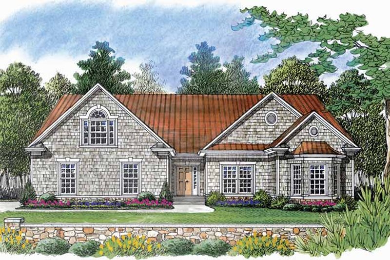 Dream House Plan - Craftsman Exterior - Front Elevation Plan #453-536