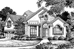 Colonial Exterior - Front Elevation Plan #417-398