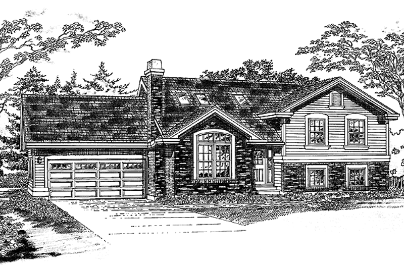 House Blueprint - Colonial Exterior - Front Elevation Plan #47-902
