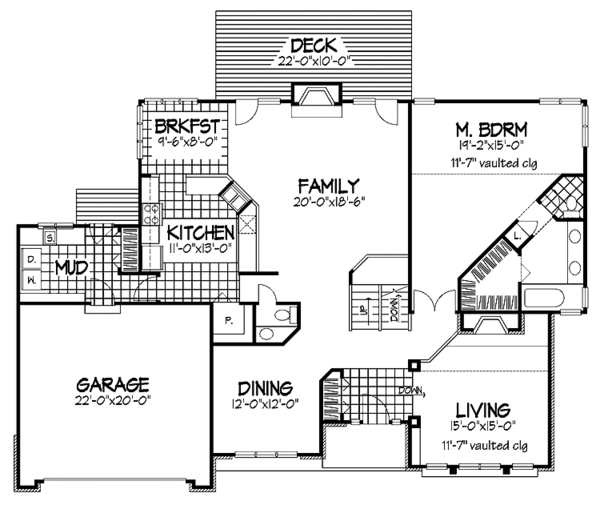 House Plan Design - Country Floor Plan - Main Floor Plan #320-678