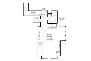 Floor Plan - Upper Floor for Farmhouse House Plan #1074-113 - 4 bed, 3.5 bath