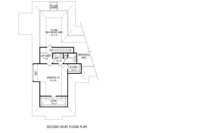 Dream House Plan - Floor Plan - Upper Floor for European House Plan #932-11 - 4 bed, 3.5 bath