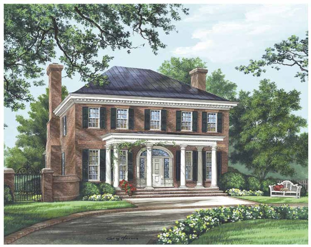 Classical Style House  Plan 4 Beds 4 5 Baths 3280 Sq Ft 