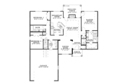 Ranch Style House Plan - 3 Beds 2 Baths 1629 Sq/Ft Plan #17-3324 