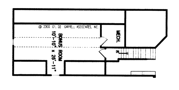 House Design - Country Floor Plan - Upper Floor Plan #54-207