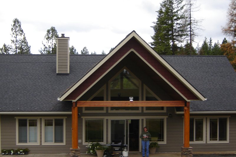 Dream House Plan - Exterior - Rear Elevation 1 for Contemporary House Plan #117-849 - 3 bed, 2.5 bath