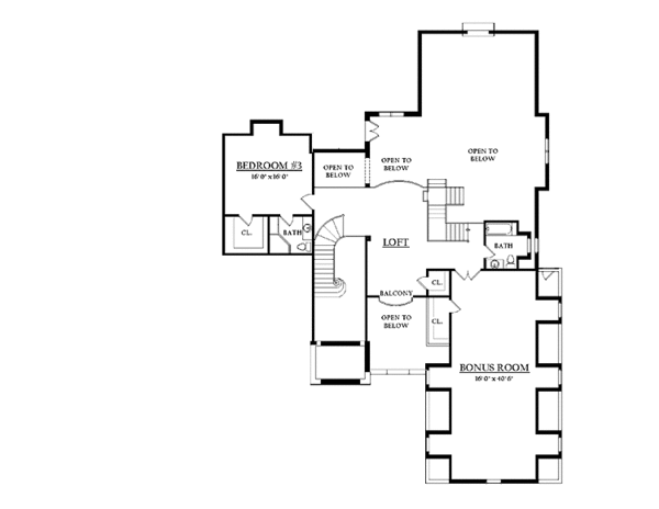 Architectural House Design - Country Floor Plan - Upper Floor Plan #937-13