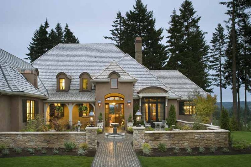 Dream House Plan - Exterior - Front Elevation 6 for European House Plan #48-878 - 4 bed, 3.5 bath