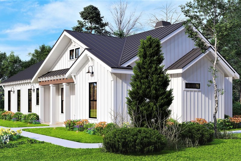 Home Plan - Exterior - Front Elevation 4 for Farmhouse House Plan #54-690 - 3 bed, 2.5 bath