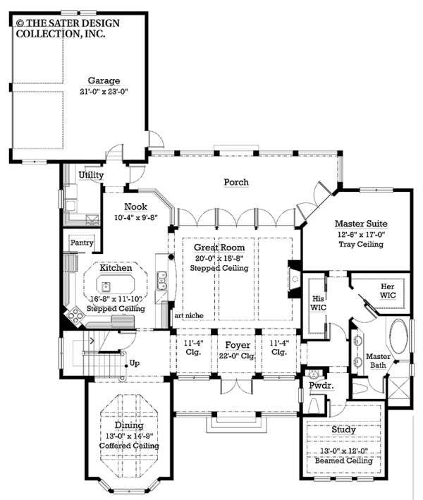 Architectural House Design - Victorian Floor Plan - Main Floor Plan #930-209