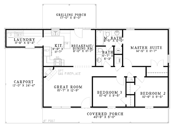 Home Plan - Contemporary Floor Plan - Main Floor Plan #17-2804