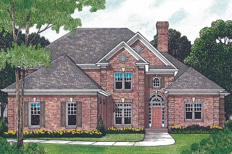 Architectural House Design - Traditional Exterior - Front Elevation Plan #453-181