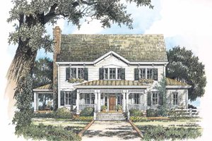 House Plan Design - Exterior - Front Elevation for Victorian House Plan #429-200 - 4 bed, 3.5 bath
