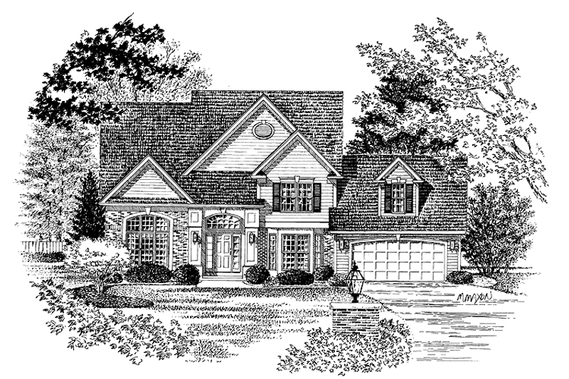 House Plan Design - Traditional Exterior - Front Elevation Plan #316-219