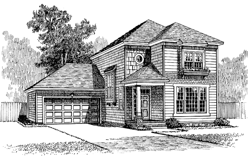 House Design - Country Exterior - Front Elevation Plan #453-209