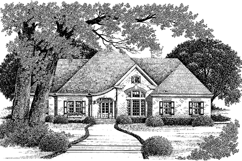 Home Plan - Exterior - Front Elevation 3 for Country House Plan #429-57 - 3 bed, 2.5 bath