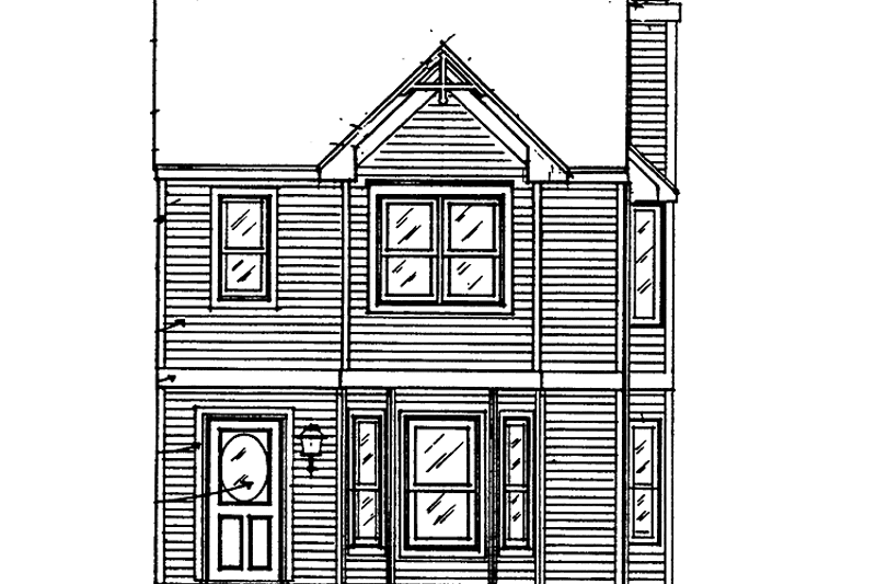 Home Plan - Exterior - Front Elevation 3 for Traditional House Plan #30-253 - 2 bed, 2.5 bath