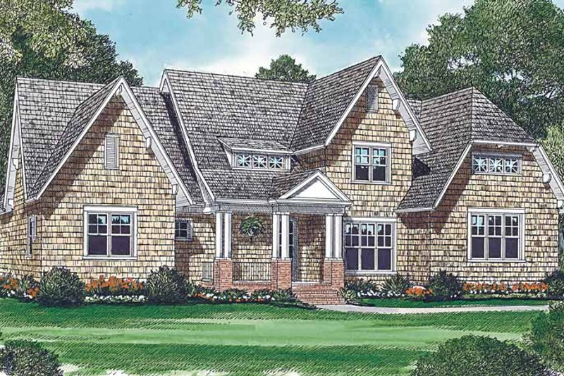 Dream House Plan - Craftsman Exterior - Front Elevation Plan #453-414