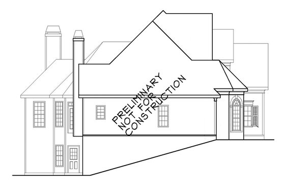 Exterior - Other Elevation 1 for Colonial House Plan #927-586 - 4 bed, 3 bath