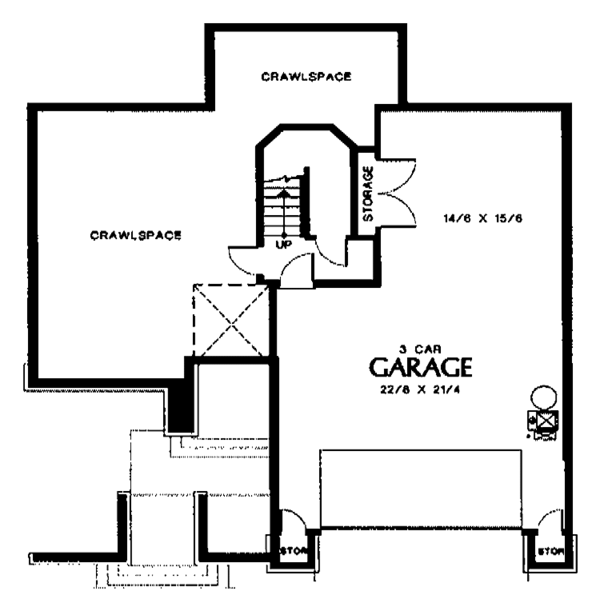 Home Plan - Contemporary Floor Plan - Lower Floor Plan #48-731