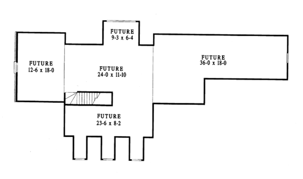 Dream House Plan - Country Floor Plan - Upper Floor Plan #406-9626