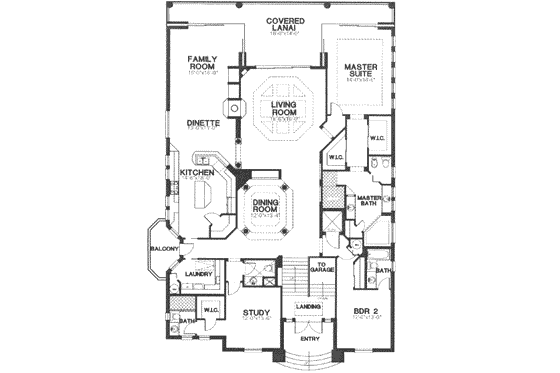 Floor Plan - Upper Floor for Traditional House Plan #115-151 - 2 bed, 3 bath