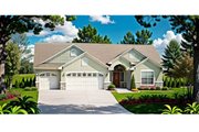 Traditional Style House Plan - 3 Beds 2 Baths 1295 Sq/Ft Plan #58-209 