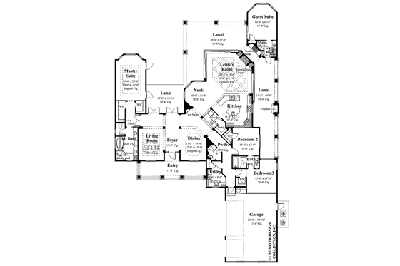 Floor Plan - Main Floor for Country House Plan #930-352 - 4 bed, 3.5 bath