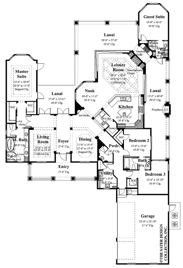 Dream House Plan - Country Floor Plan - Main Floor Plan #930-352