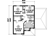 Traditional Style House Plan - 3 Beds 1 Baths 1690 Sq/Ft Plan #25-4704 