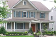 Traditional Style House Plan - 4 Beds 2.5 Baths 3221 Sq/Ft Plan #1053-53 Exterior 