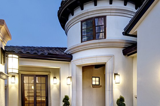 Exterior - Front Elevation 4 for Mediterranean House Plan #930-444 - 3 bed, 3.5 bath
