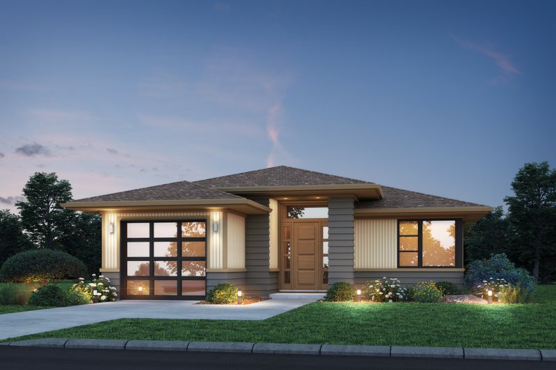 Dream House Plan - Ranch Exterior - Front Elevation Plan #48-1192