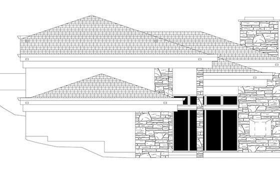 Exterior - Other Elevation for Contemporary House Plan #943-19 - 3 bed, 2 bath