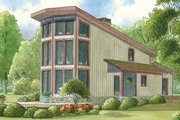 Contemporary Style House Plan - 2 Beds 2 Baths 1098 Sq/Ft Plan #17-3377 