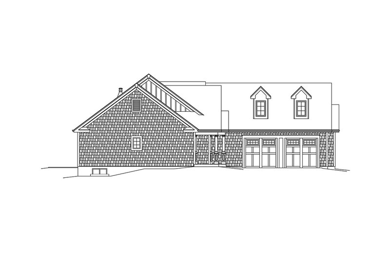 House Blueprint - Exterior - Other Elevation for Ranch House Plan #57-665 - 3 bed, 2 bath