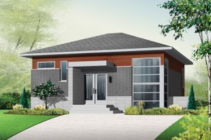 Contemporary Exterior - Front Elevation Plan #23-2537