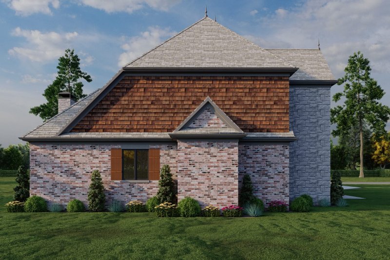 Architectural House Design - Exterior - Other Elevation 2 for European House Plan #17-3328 - 4 bed, 3.5 bath