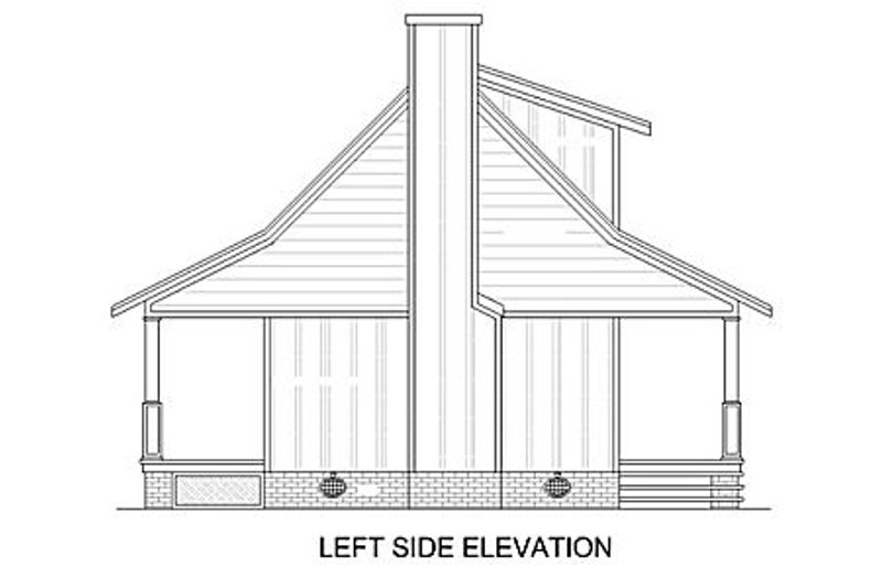 Dream House Plan - Exterior - Other Elevation 1 for Cabin House Plan #45-335 - 2 bed, 2 bath