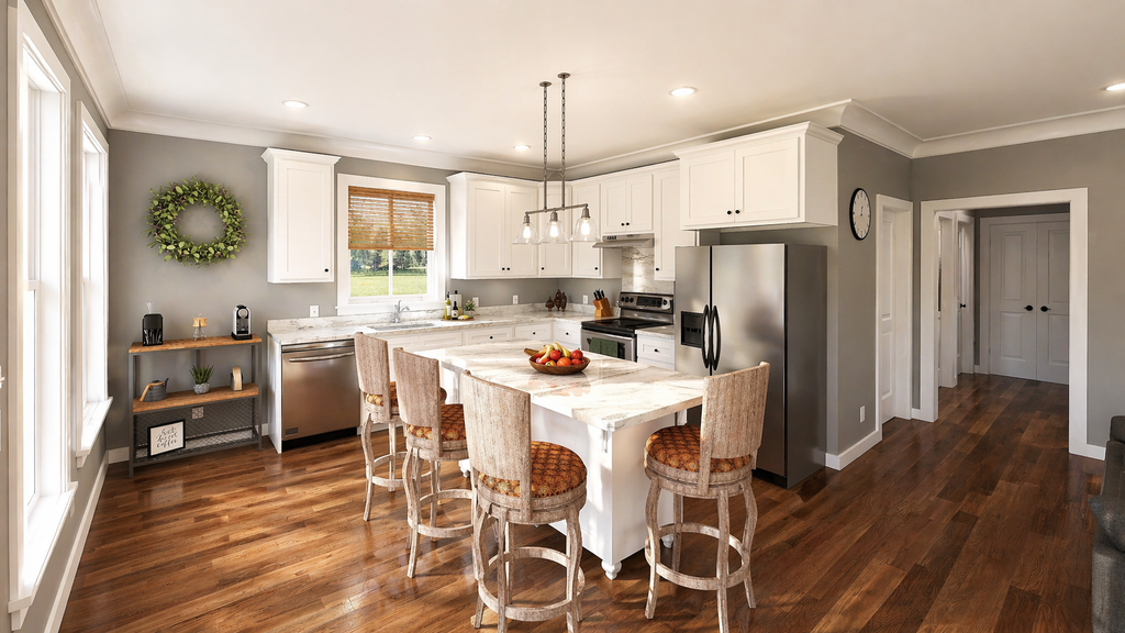 Interior - Kitchen for Traditional House Plan #44-245 - 2 bed, 2 bath