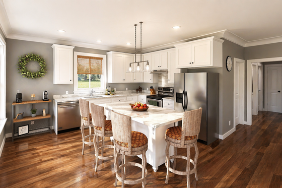 Interior - Kitchen for Traditional House Plan #44-245 - 2 bed, 2 bath