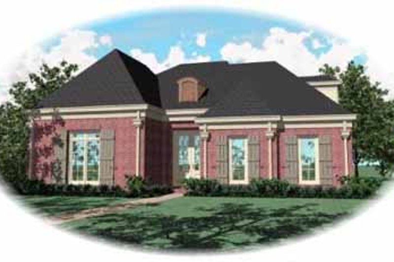Exterior - Front Elevation 2 for Traditional House Plan #81-359 - 3 bed, 3 bath