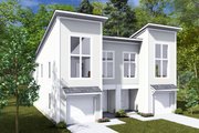 Modern Style House Plan - 3 Beds 3 Baths 1377 Sq/Ft Plan #513-2291 Exterior 