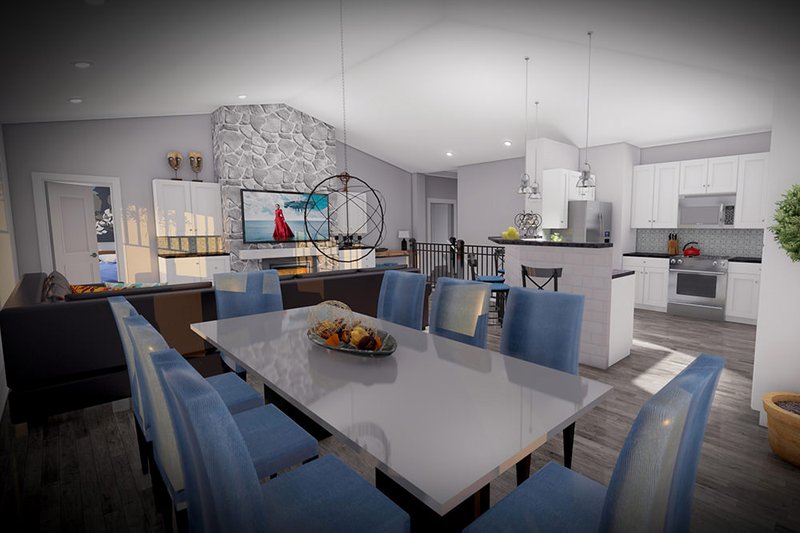 Architectural House Design - Interior - Dining Room for Craftsman House Plan #70-1531 - 4 bed, 3 bath