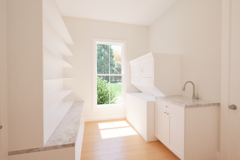 Architectural House Design - Interior - Laundry for Contemporary House Plan #1116-10 - 4 bed, 3.5 bath